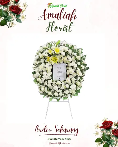 Krans Bunga Duka Tempat Pernikahan Dramaga